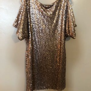 Stunning Gold mini-Cocktail Dress